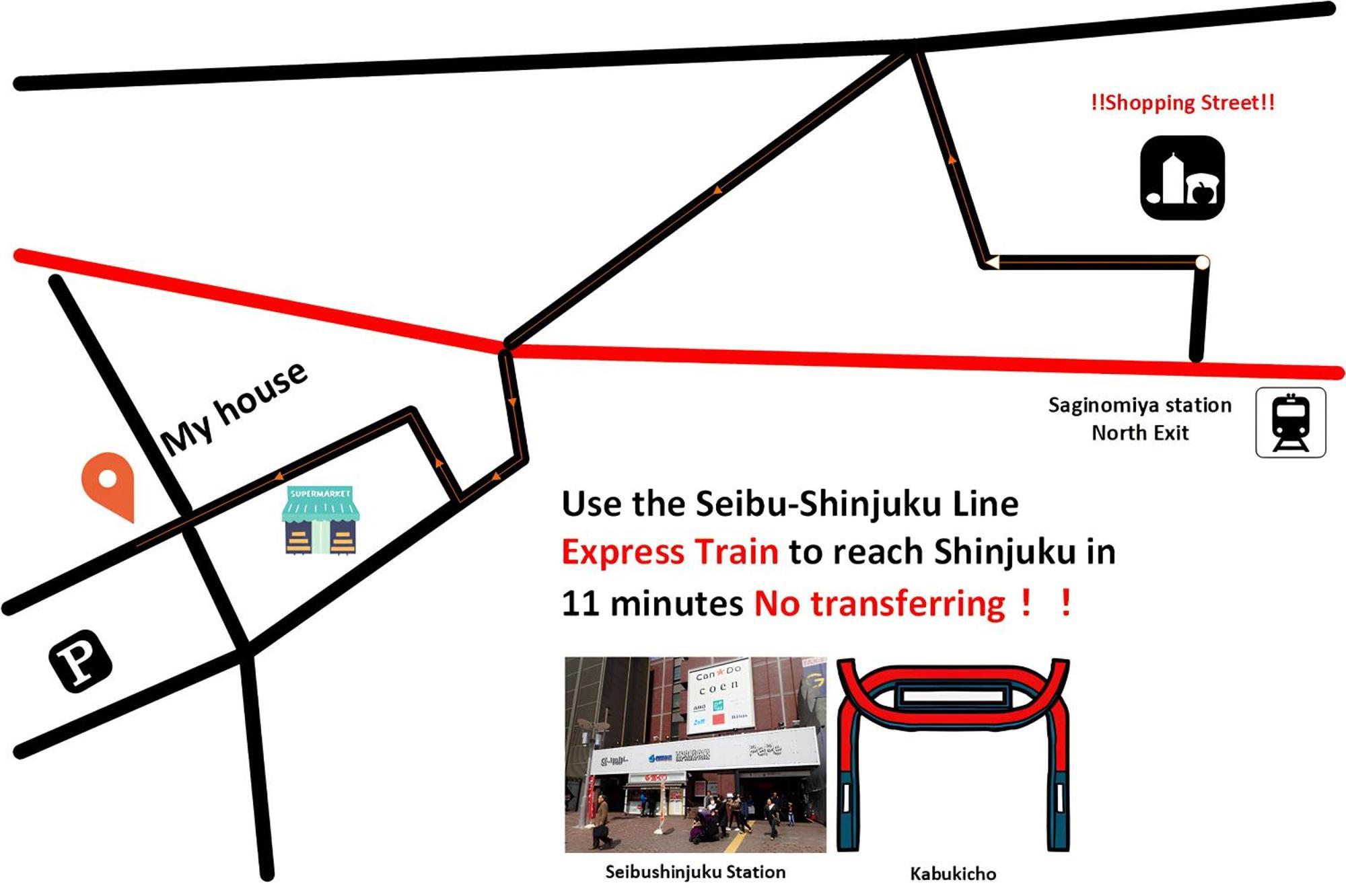 Family Or Business Travel 20 Percent Off丨11 Min To Shinjuku Kabukicho By Train 丨excellent Value 丨up To 4 Guests 丨long Term Available *